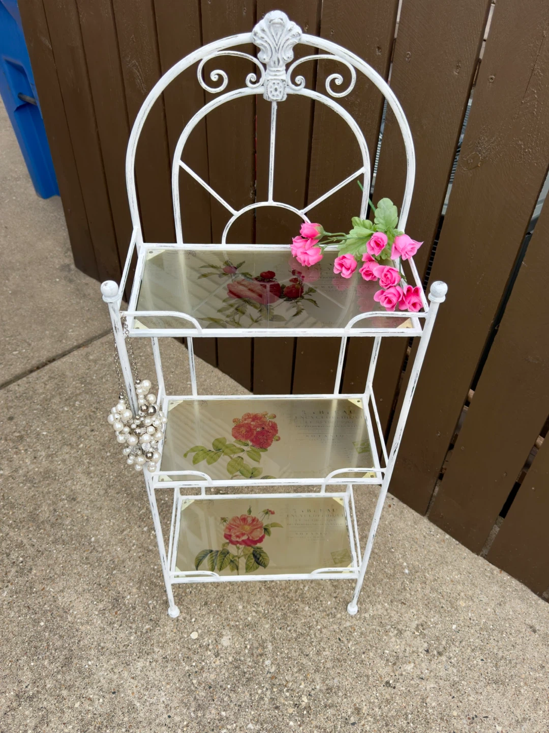 THREE TIER SHABBY CHIC STAND