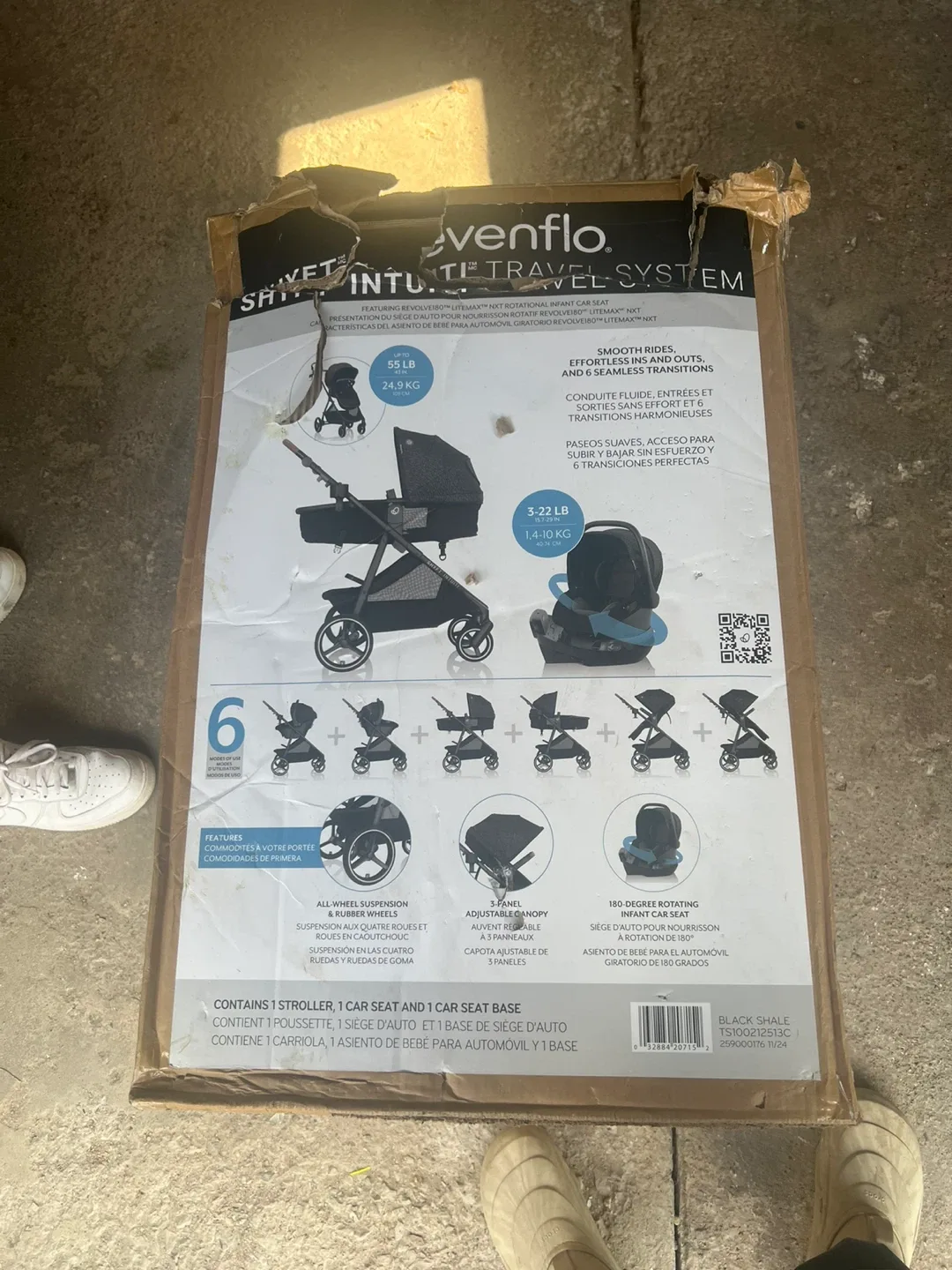 Evenflo Shyft Travel System - Black Shale image indicator(2)