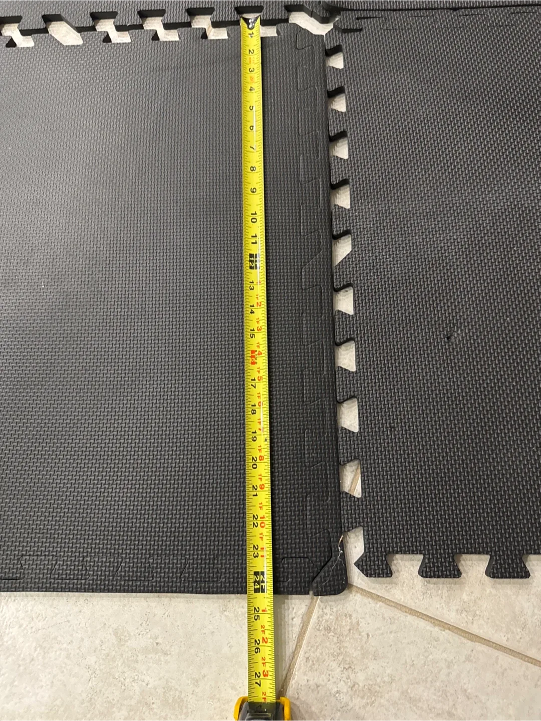 Black Foam Interlocking Floor Mats - 24x24 inches image indicator(4)