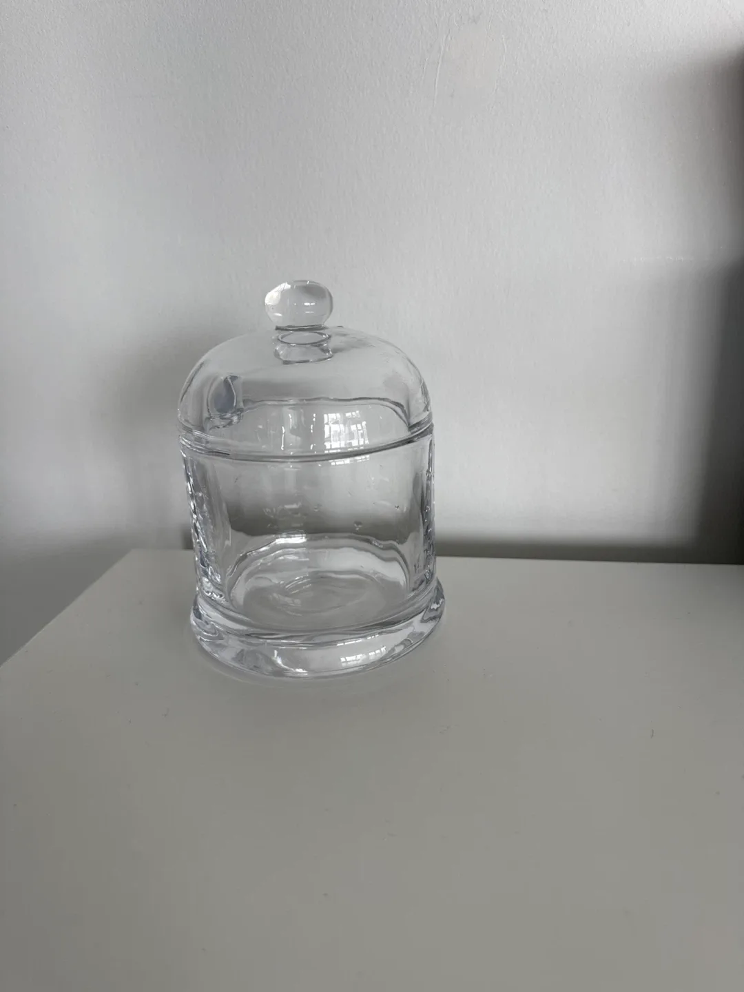 Glass honey jar
