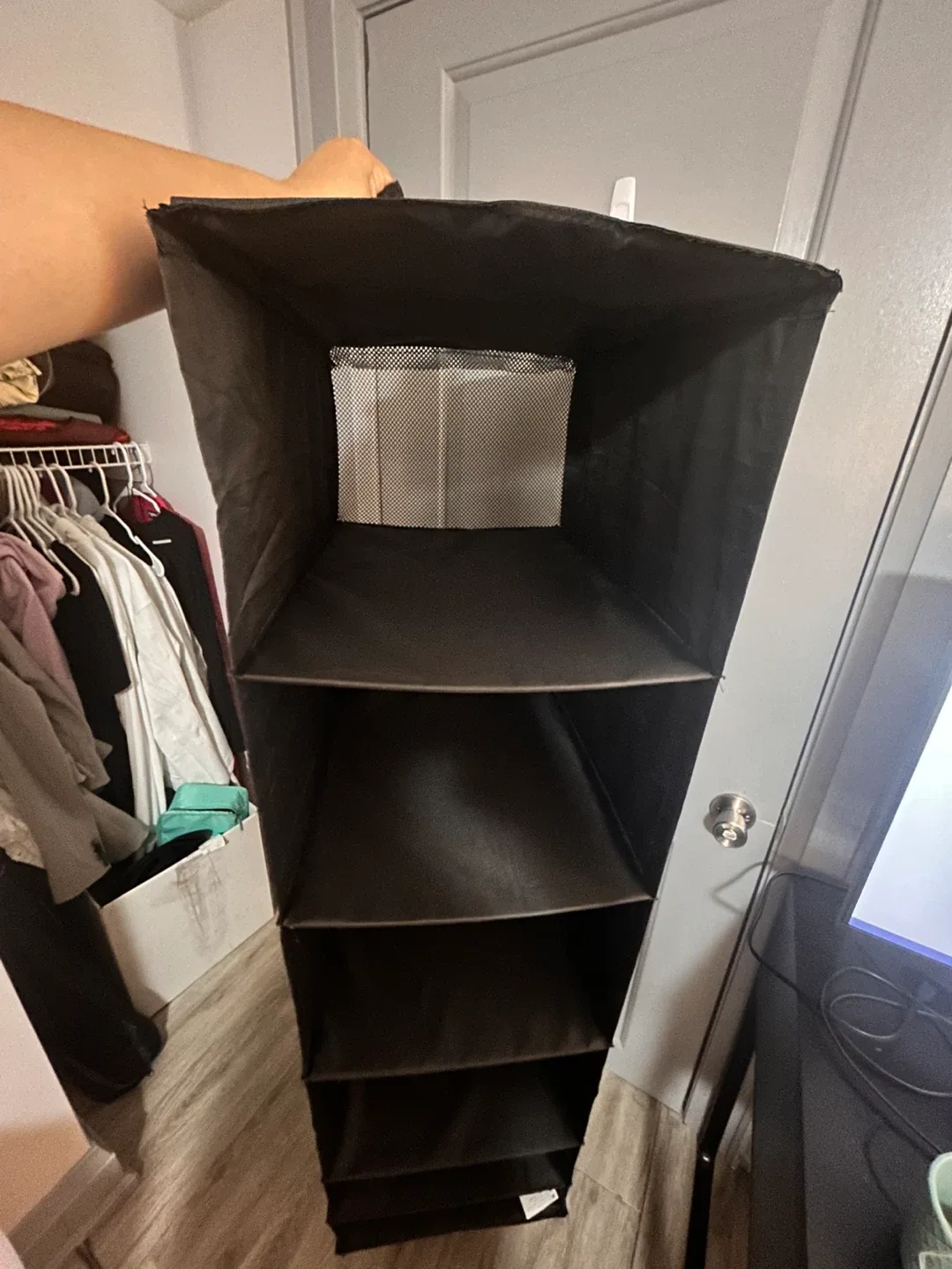 IKEA SKUBB Hanging Organizer - Dark Grey thumbnail