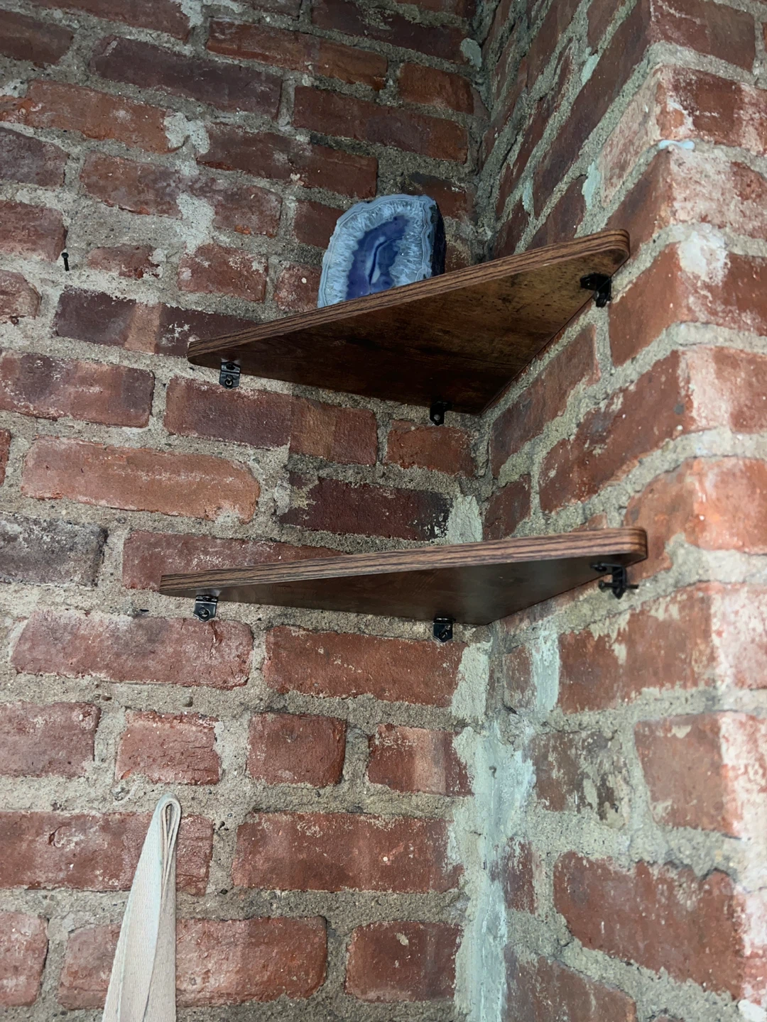 6 Wooden Floating Triangle Shelves 🧡