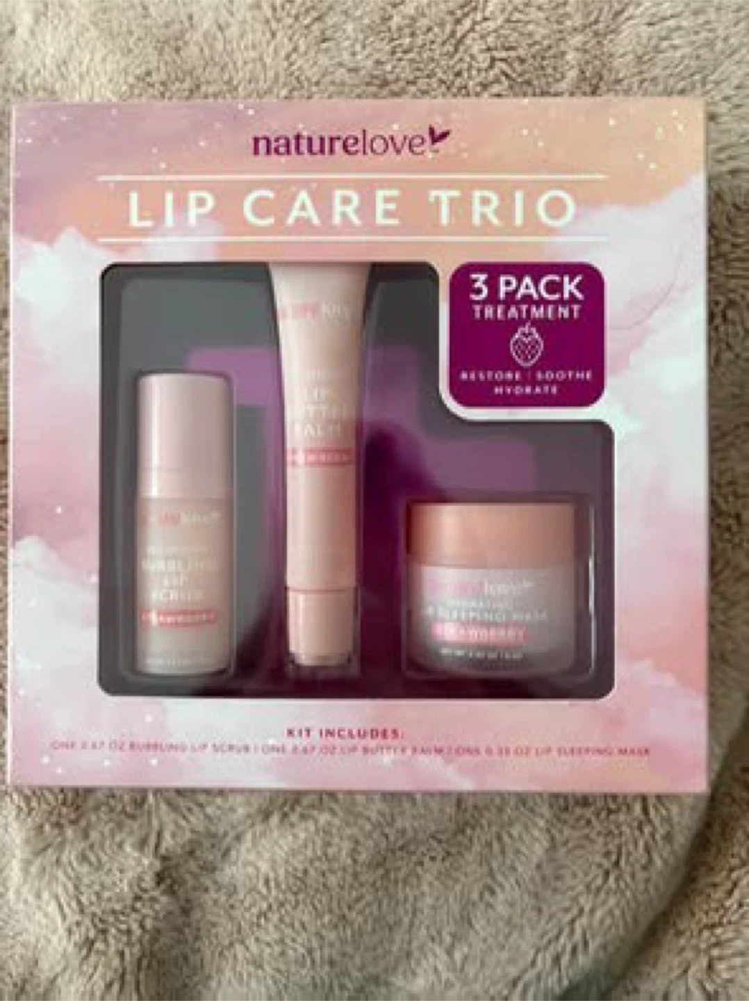 Naturelove lip care trio (New)(Giving away for FREE)