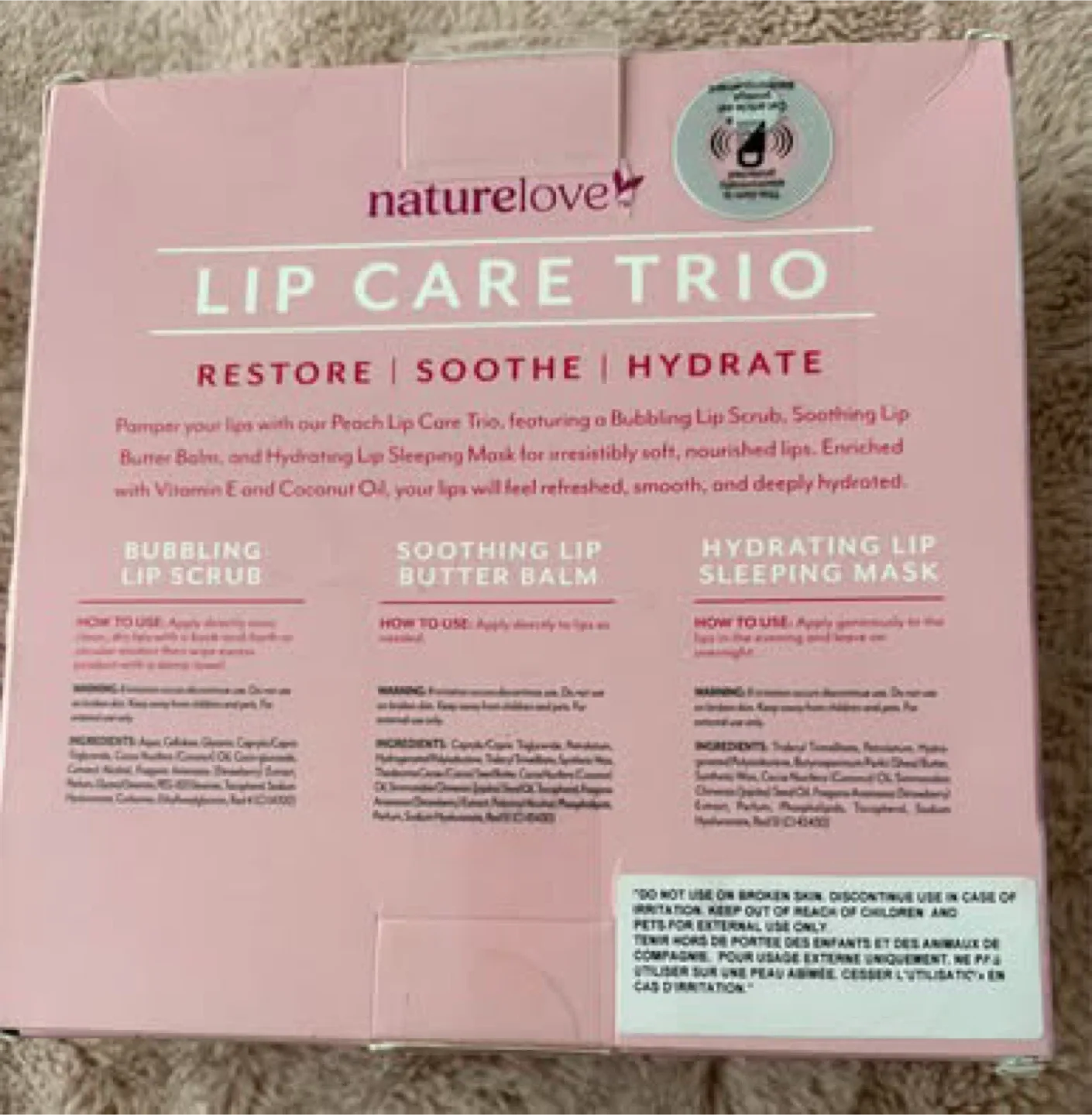 Naturelove lip care trio (New)(Giving away for FREE) image indicator(4)