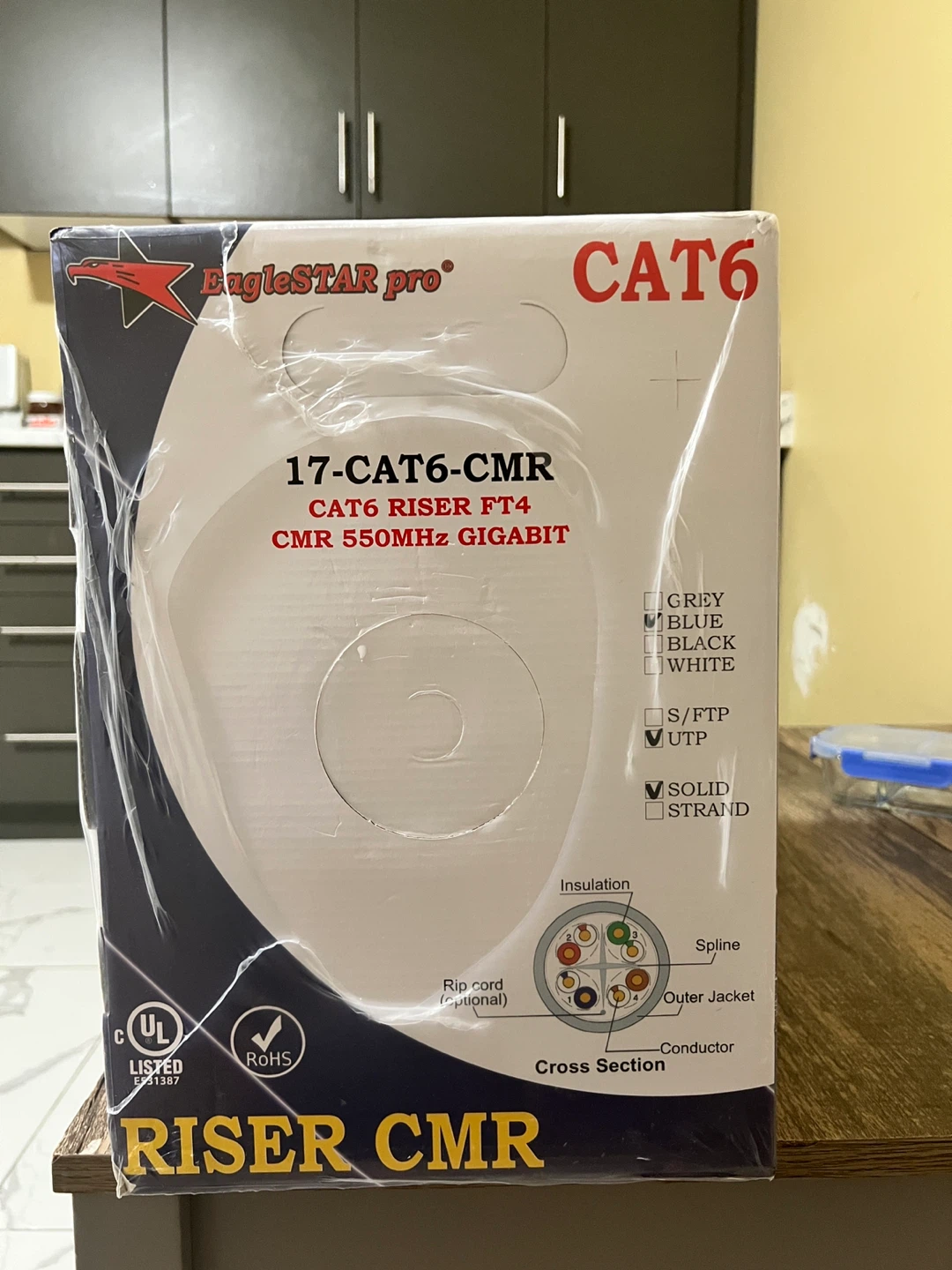 CAT6 Ethernet 1000FT Cable Packed Roll - photo 2
