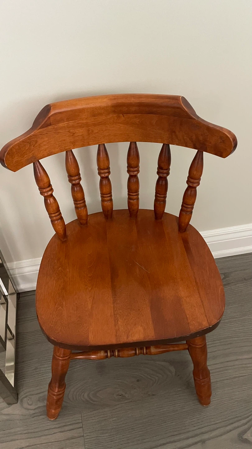 2 Wooden Spindle Back Chair - photo 4