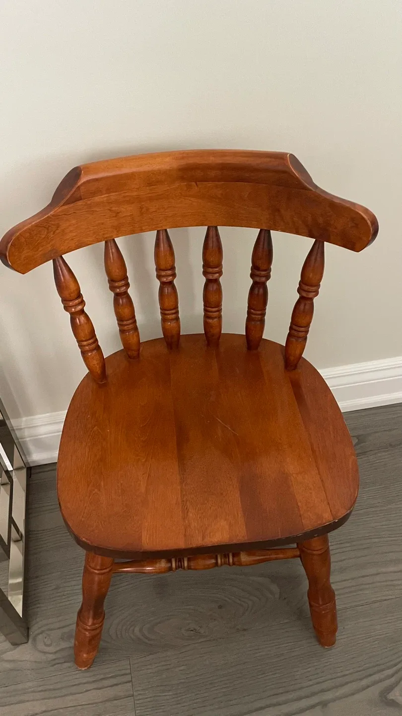 2 Wooden Spindle Back Chair image indicator(4)