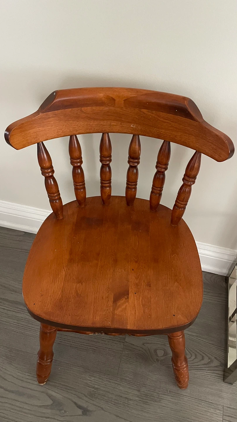 2 Wooden Spindle Back Chair