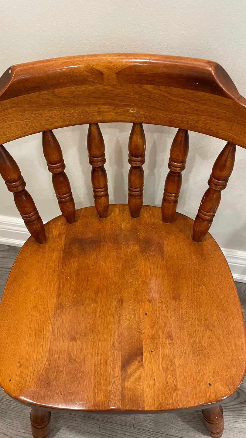 2 Wooden Spindle Back Chair image indicator(6)