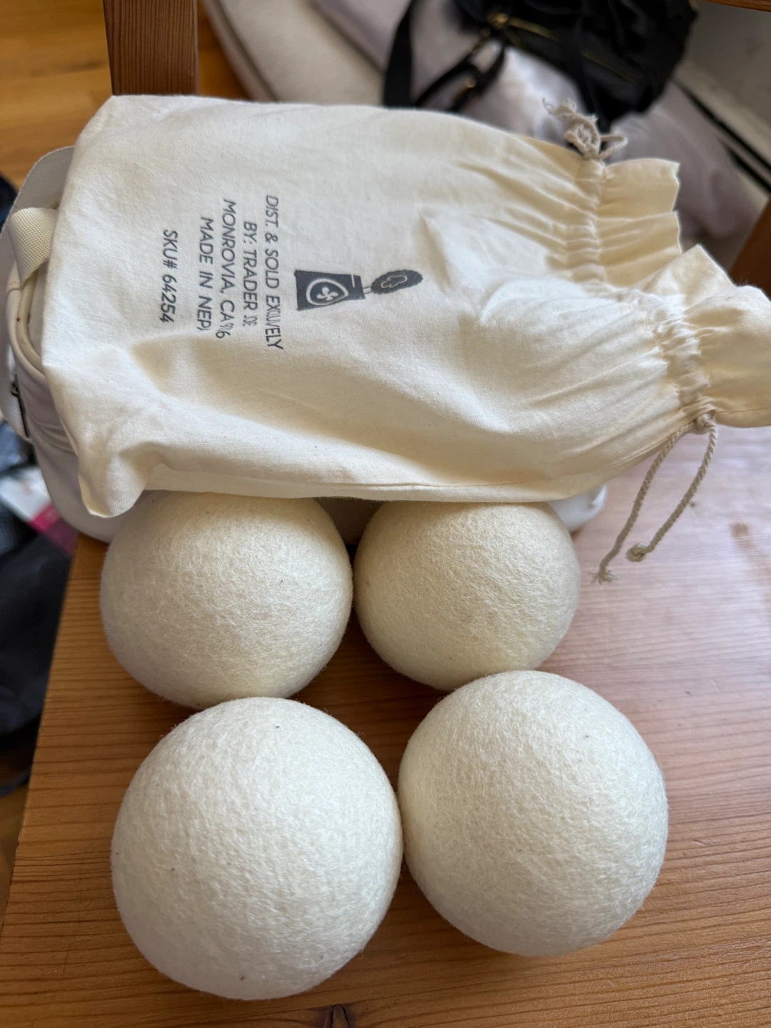 Trader Joe's Wool Dryer Balls - Set of 4