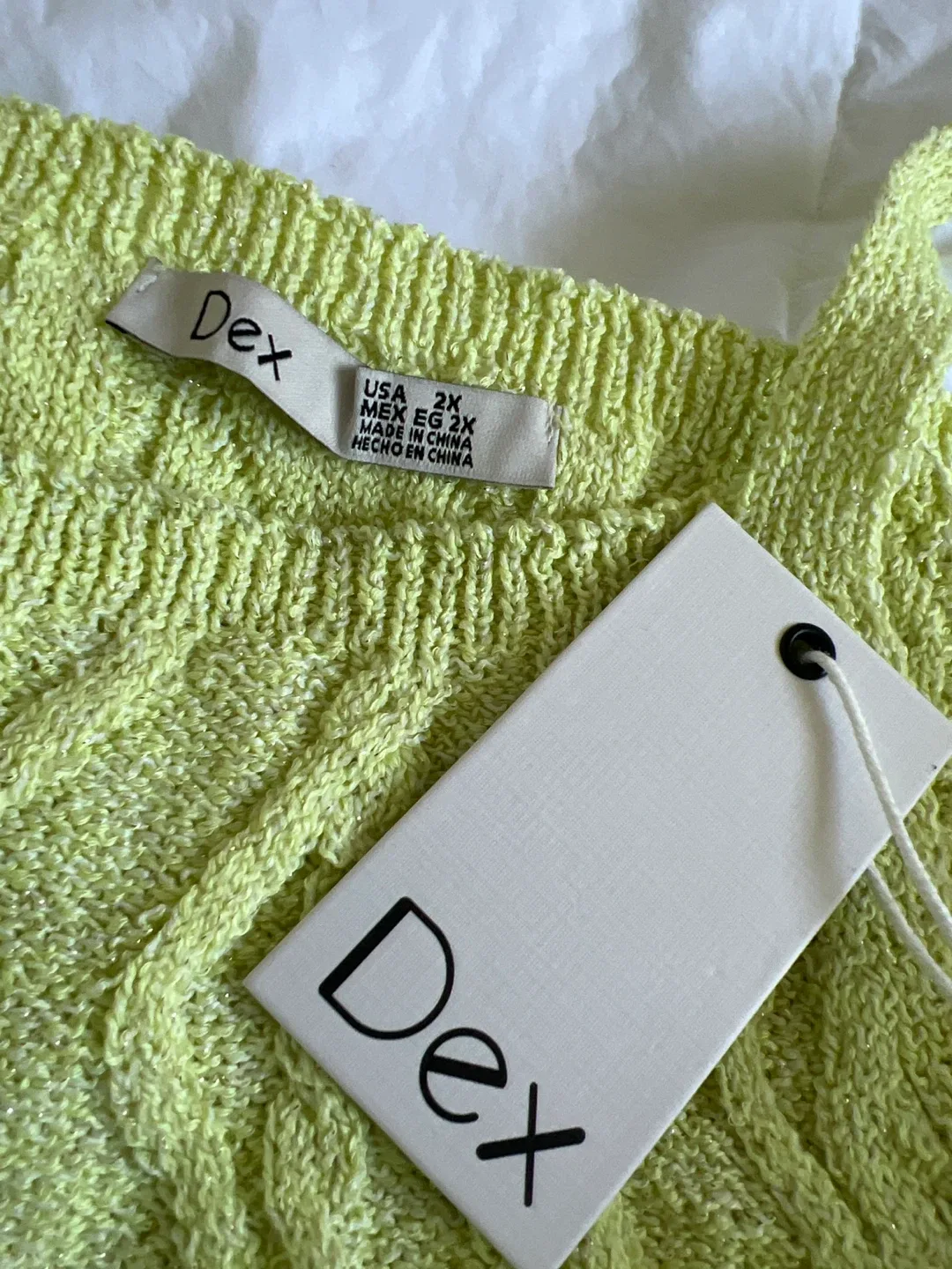 Dex Knit Tank Top - Size 2X image indicator(2)