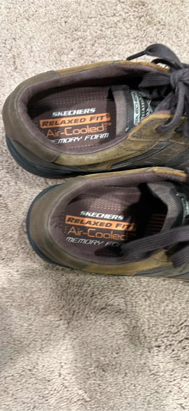 Skechers Relaxed Air-Cooled Memory Foam Brown Shoes - Size 13 image indicator(2)