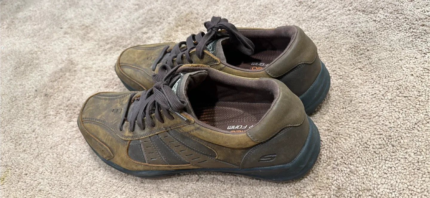 Skechers Relaxed Air-Cooled Memory Foam Brown Shoes - Size 13 image indicator(4)