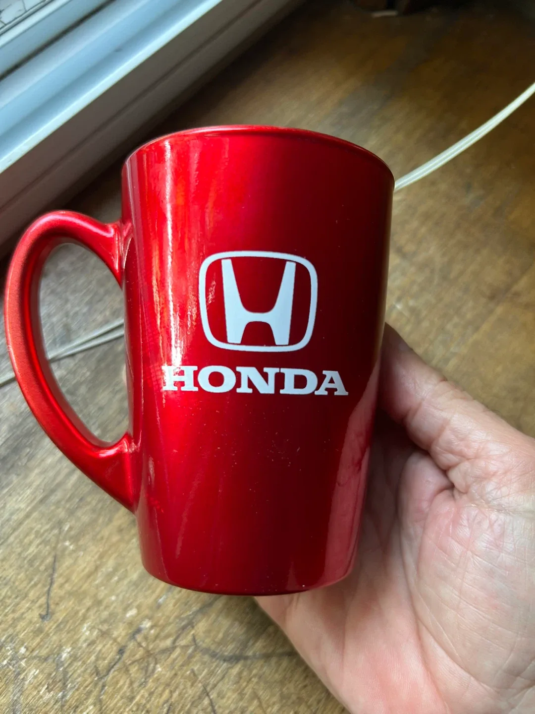 $5  New bright red mug coffee tea cup Honda image indicator(2)