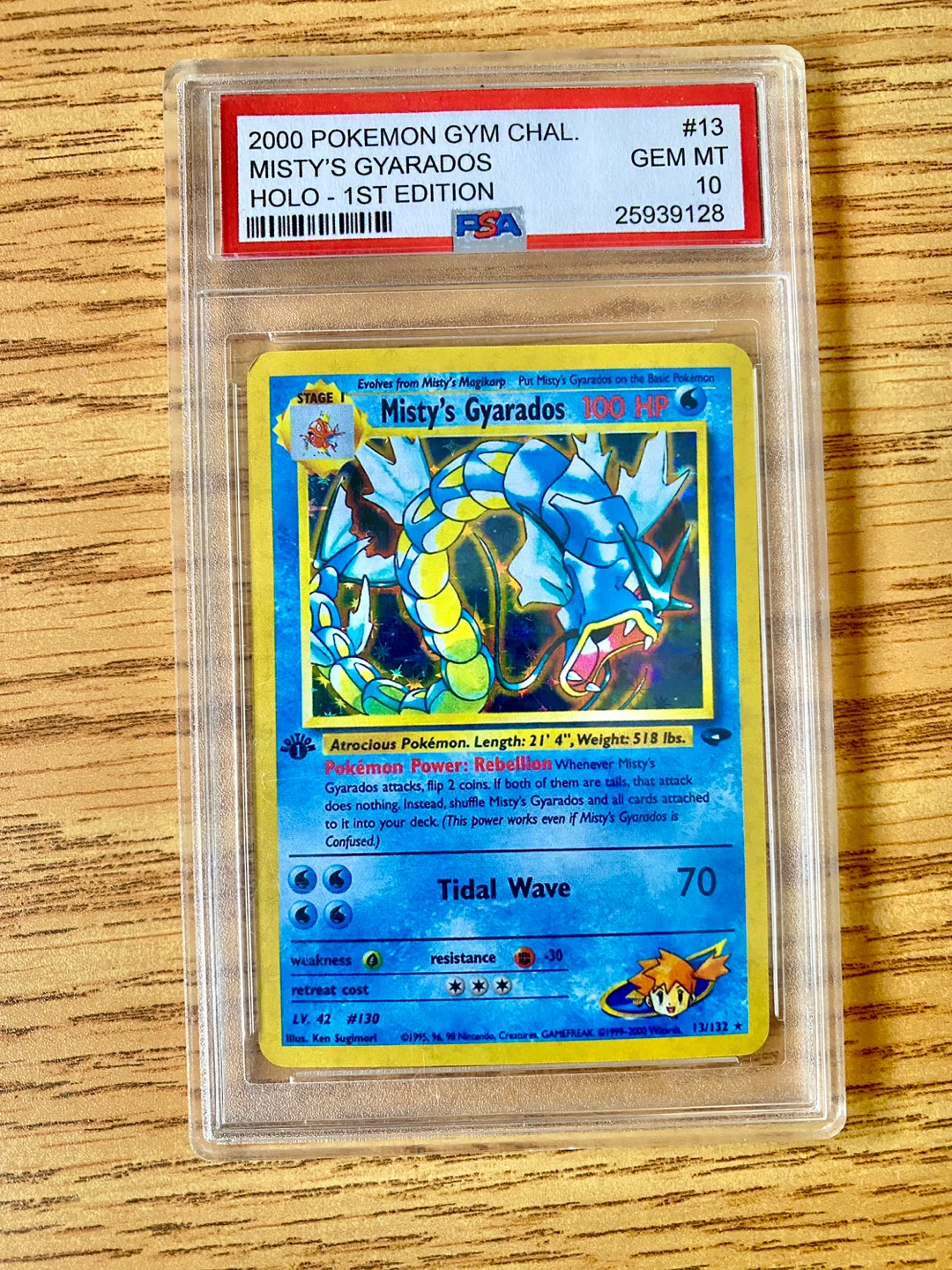 PSA 10 1st edition Misty’s Gyarados (Holo Proxy)