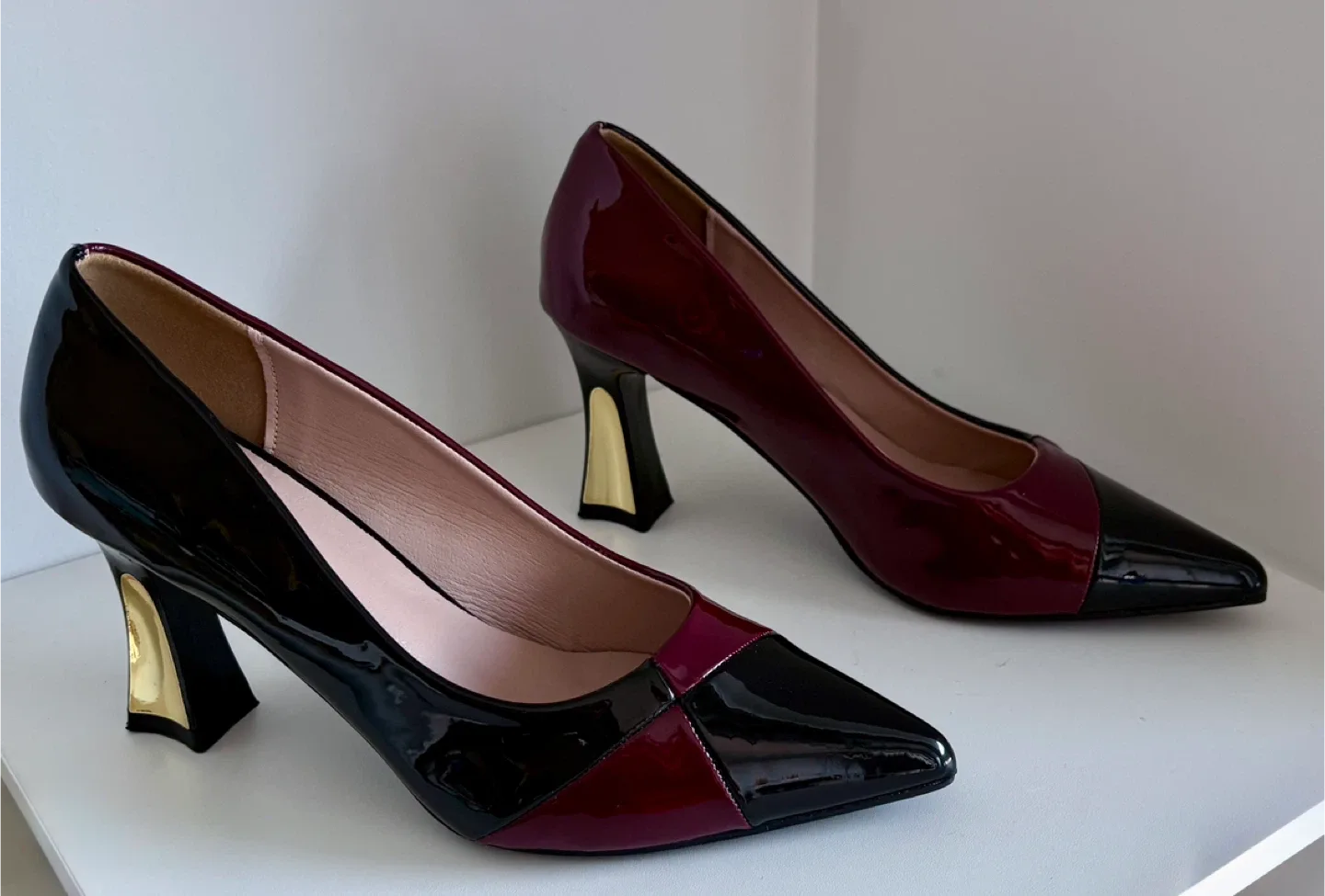 Women's Pointed-Toe Stiletto Heel High Block Heels image indicator(2)