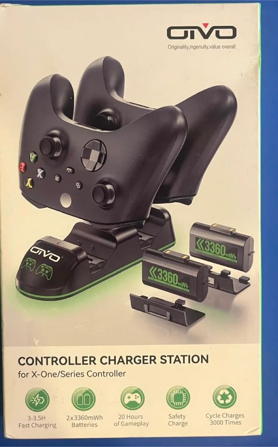 OIVO Controller Charger Station for Xbox image indicator(2)
