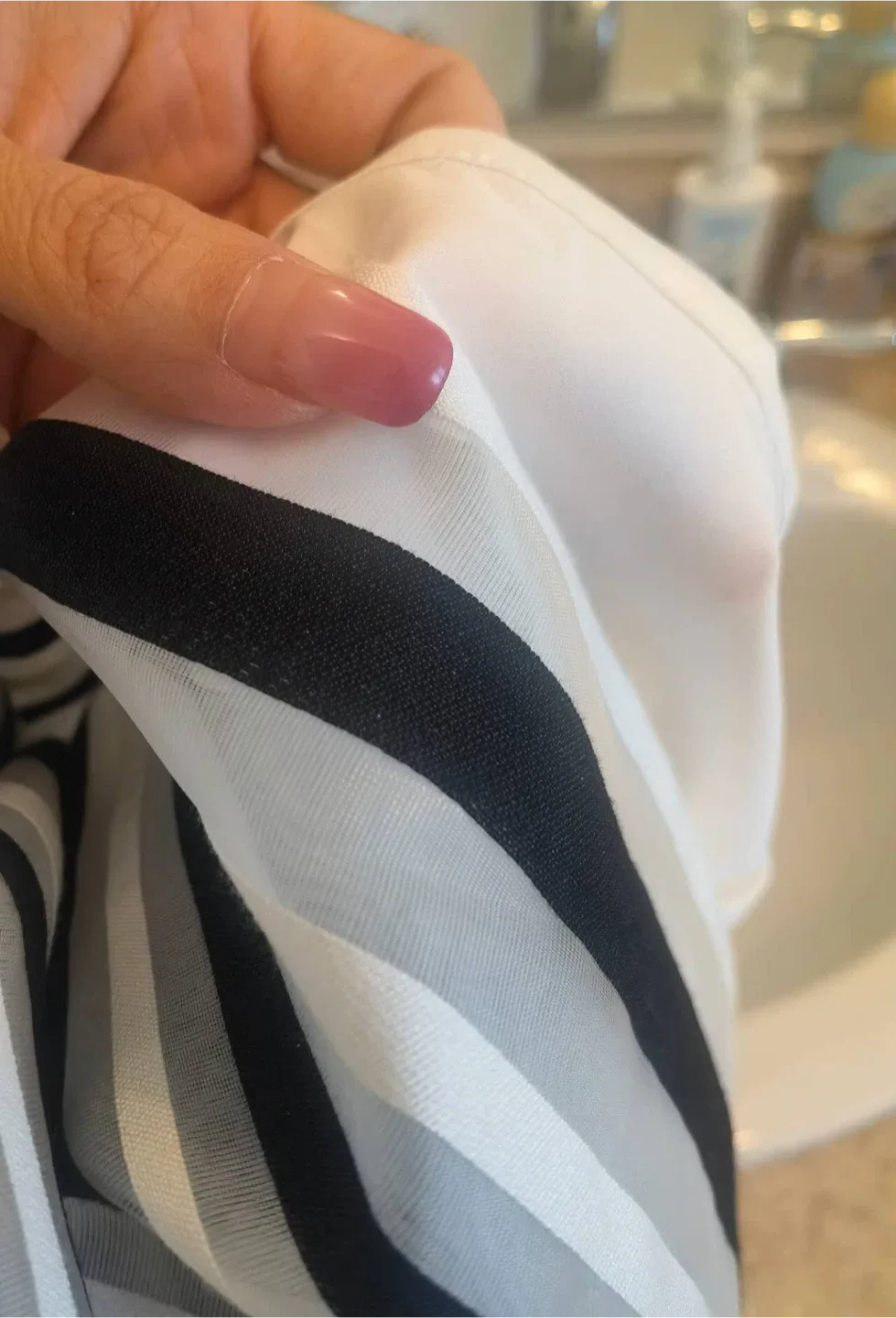 Striped Skirt - Black, White, & Grey image indicator(5)