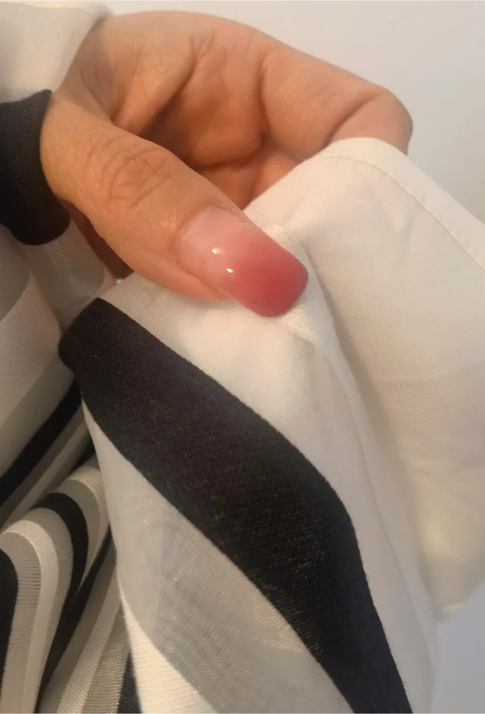 Striped Skirt - Black, White, & Grey image indicator(6)