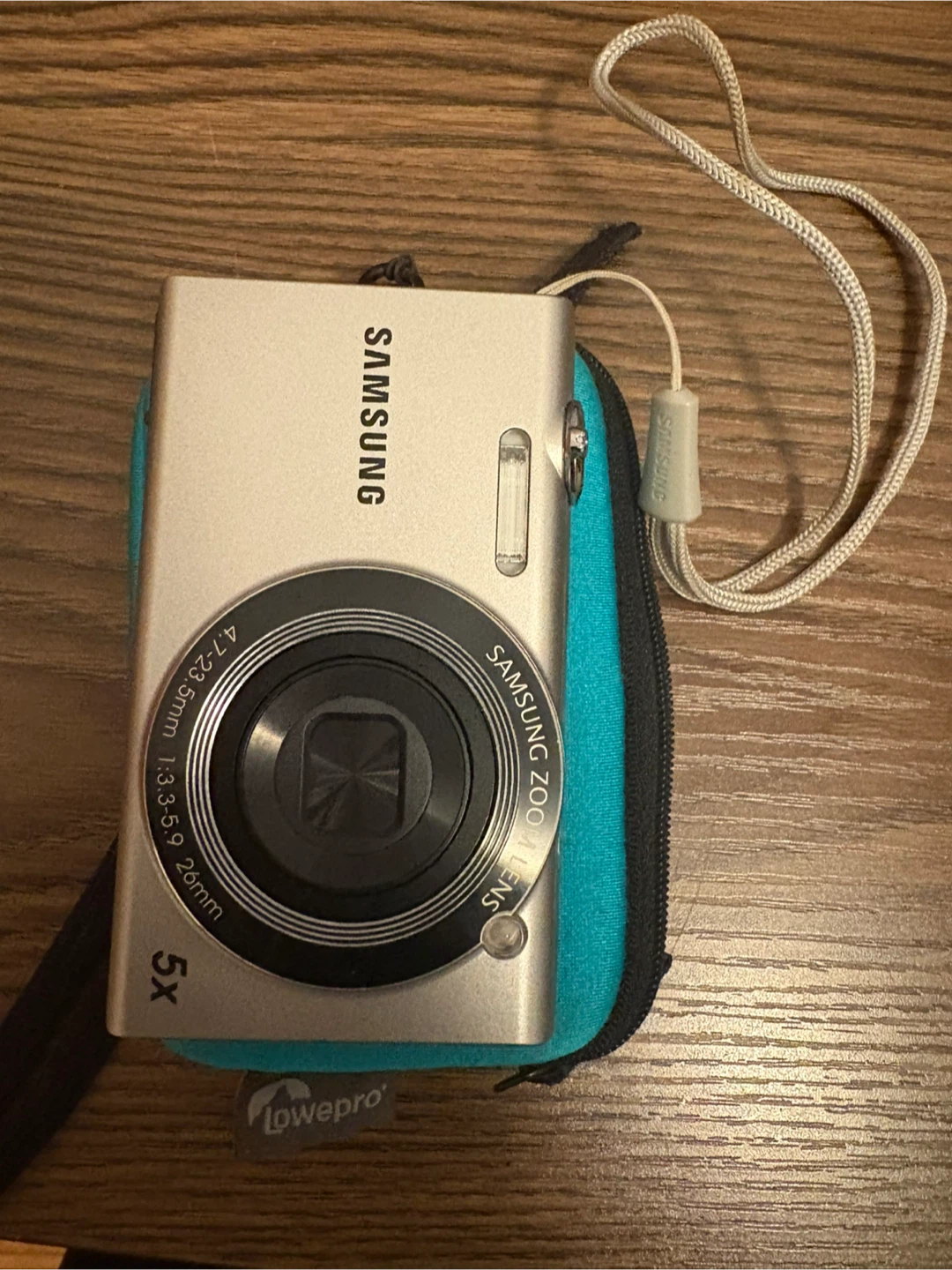 Samsung Digital Camera with Lowepro Case