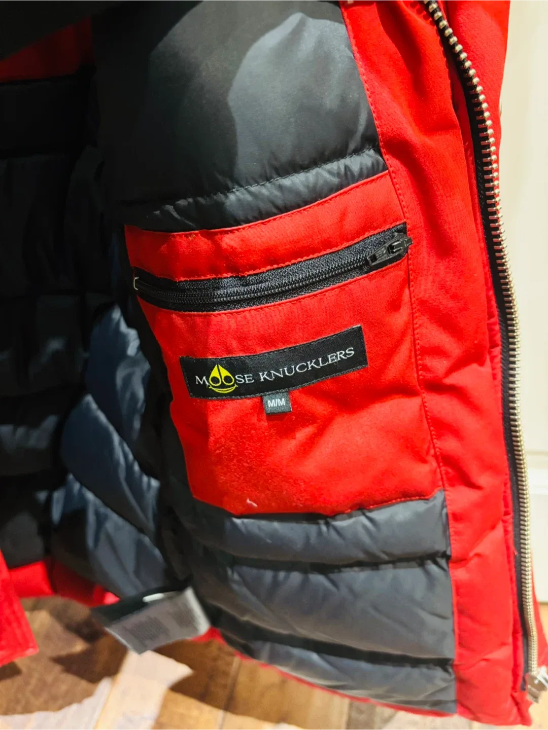 Moose Knuckles Original kids Red Bomber size: medium image indicator(3)