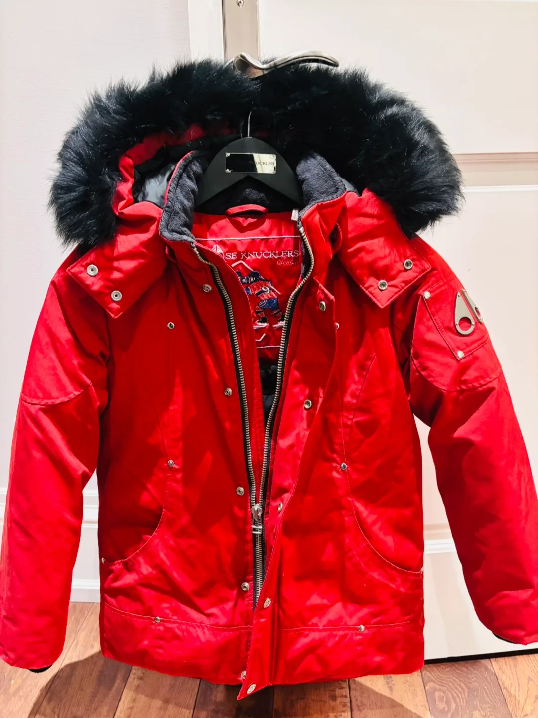 Moose Knuckles Original kids Red Bomber size: medium image indicator(2)