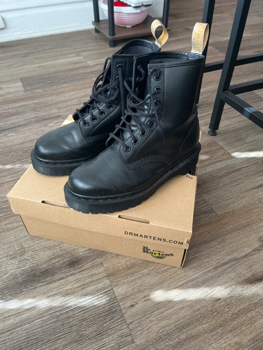 Dr. Martens Vegan Leather Boots, Black image indicator(2)