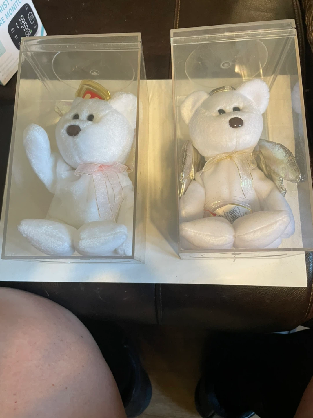 Ty Beanie Baby Angel Bears in Cases