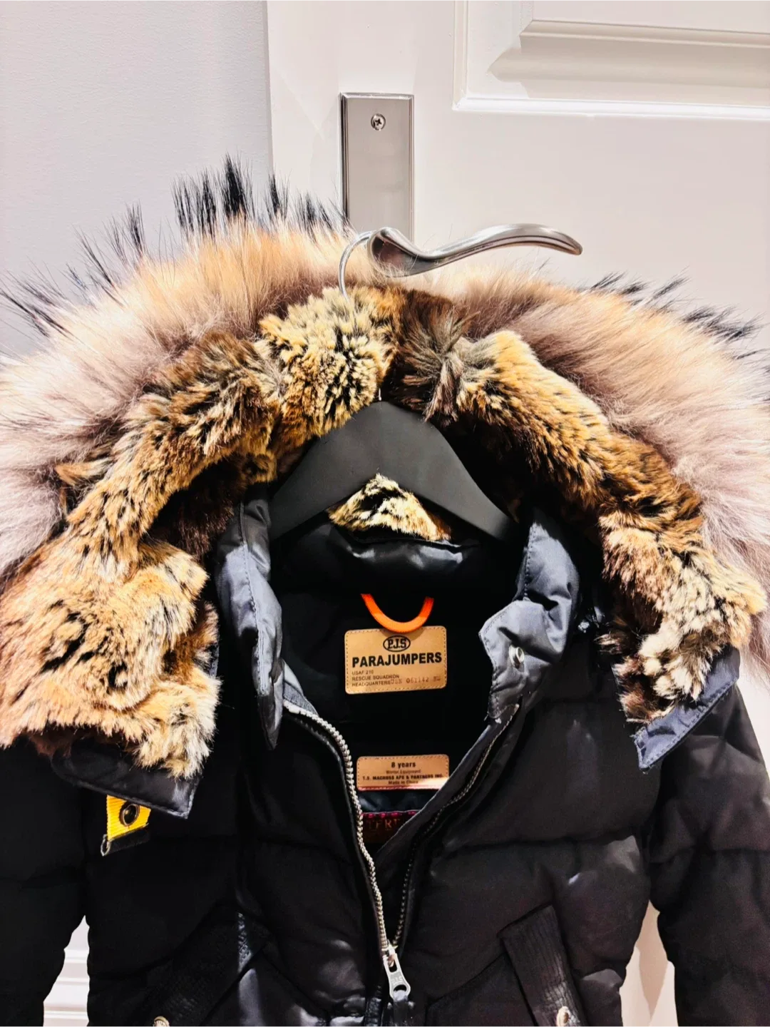 Parajumpers kids-Black Down Parka - Size 8 Years image indicator(2)