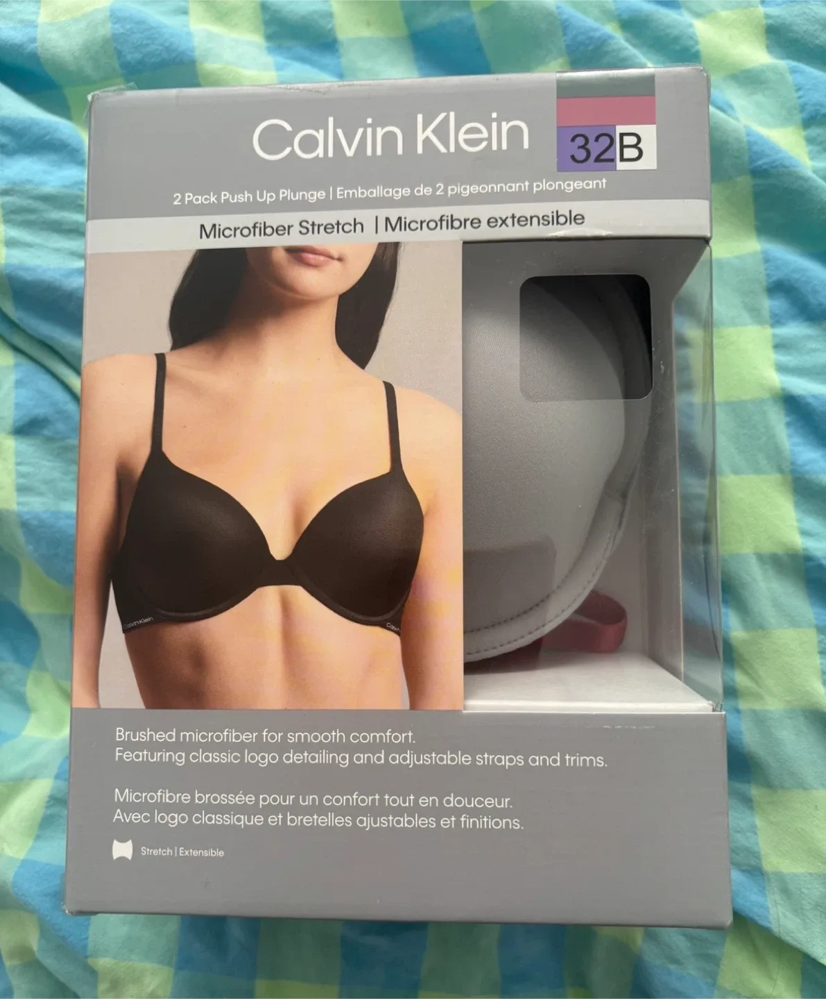 Calvin Klein push up bras (New) (includes 2 in pack)(Size 32B) thumbnail