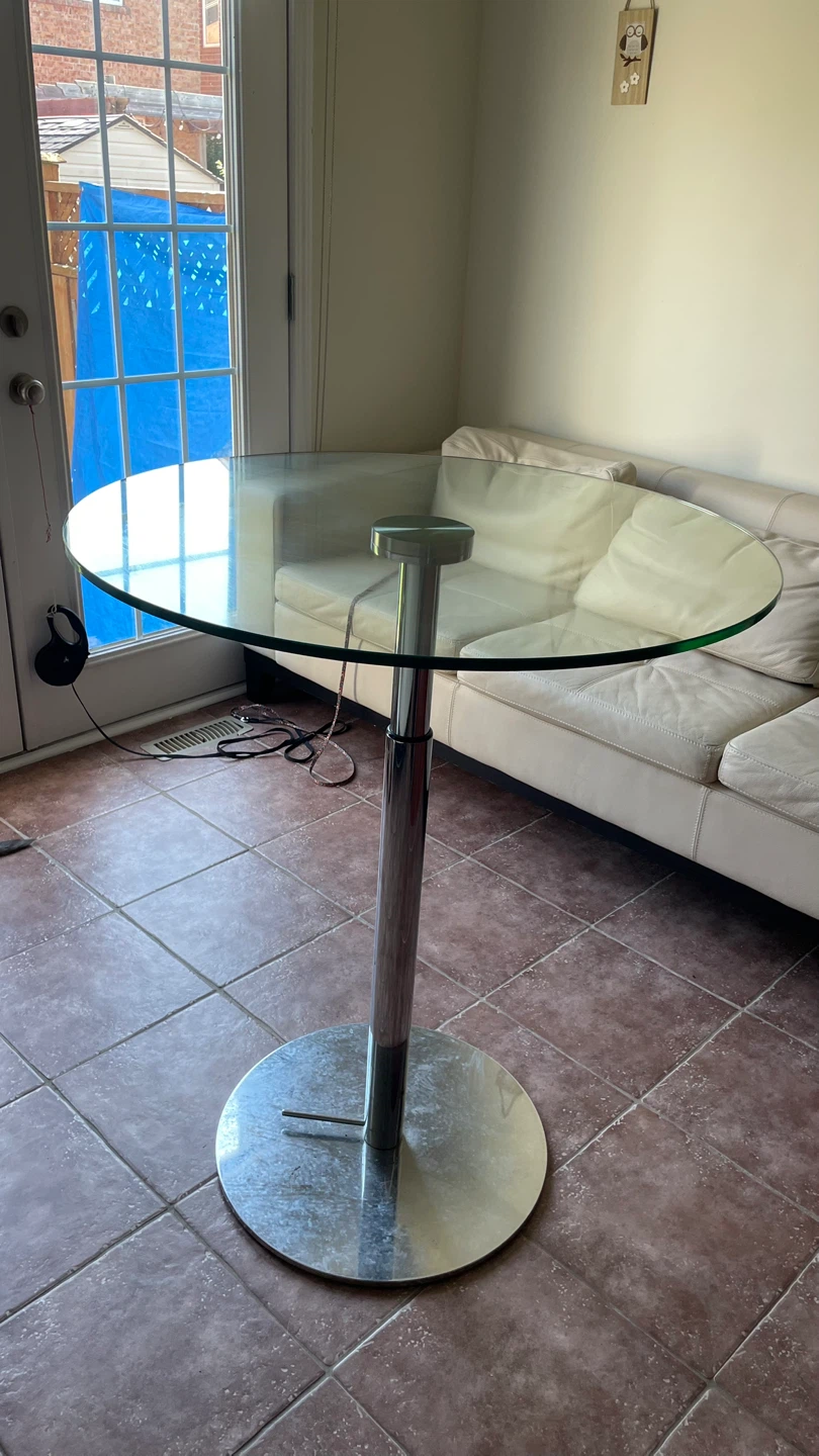 Glass Top Bar Table