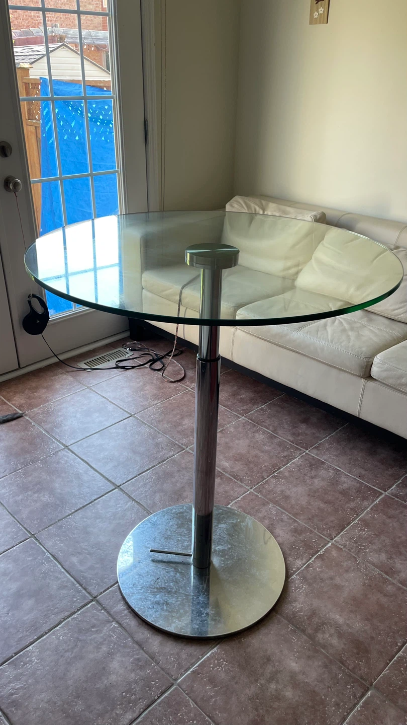 Glass Top Bar Table - photo 2