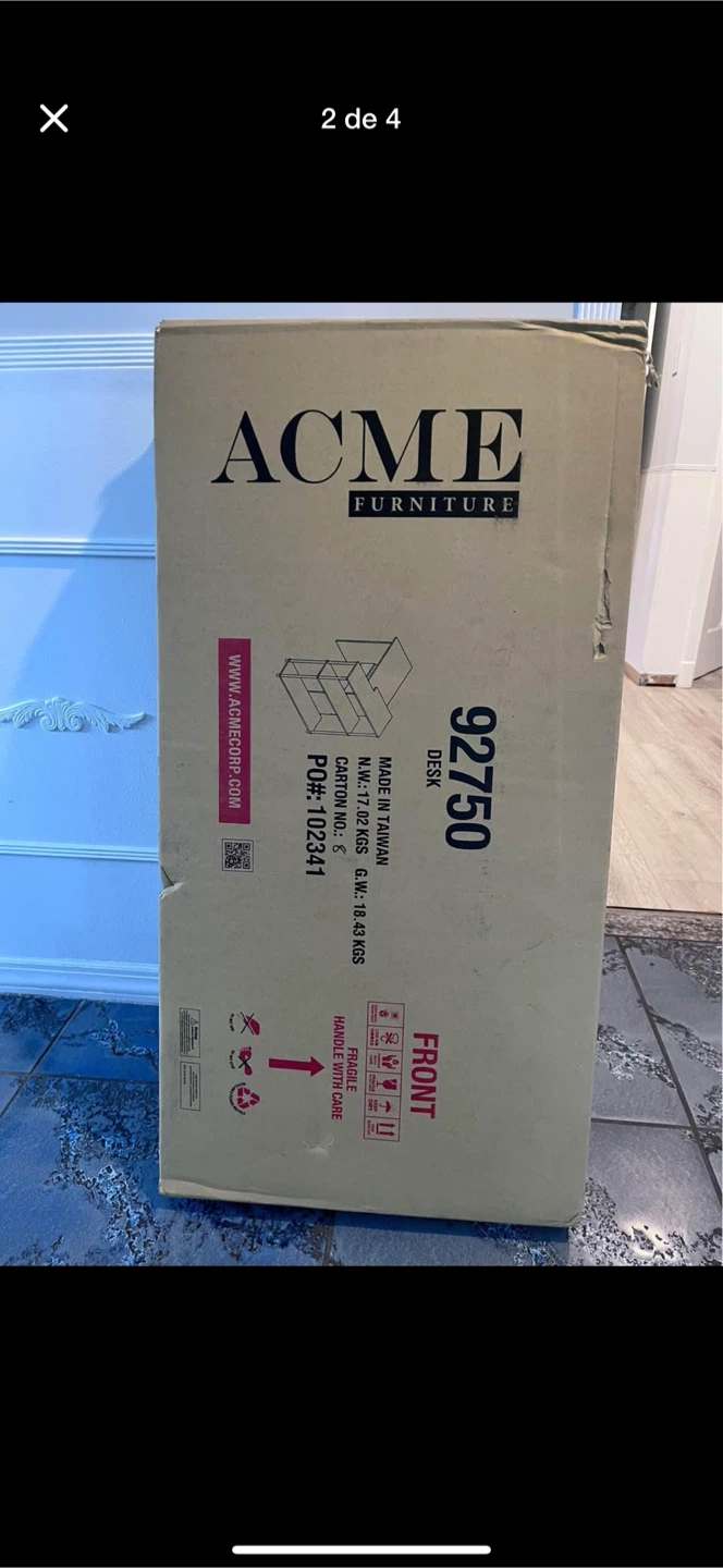 ACME Furniture Desk - Model 92750 (New in Box) - photo 4