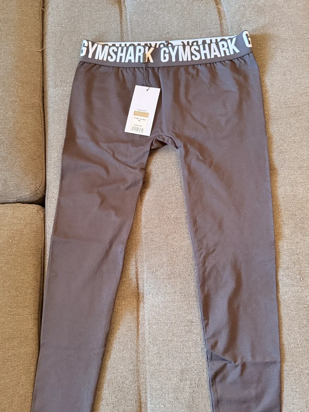 Gymshark Fit Leggings - Black/White - Small thumbnail