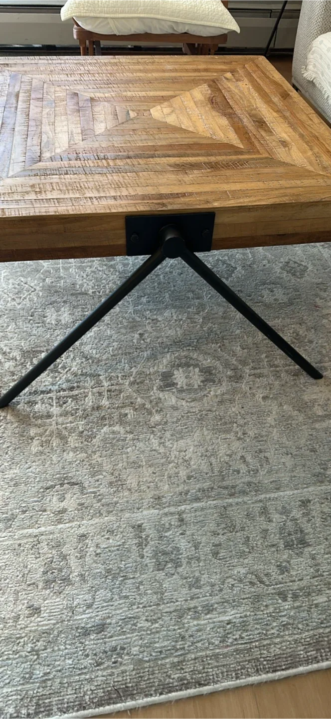 Structube teak Wood Coffee Table image indicator(2)