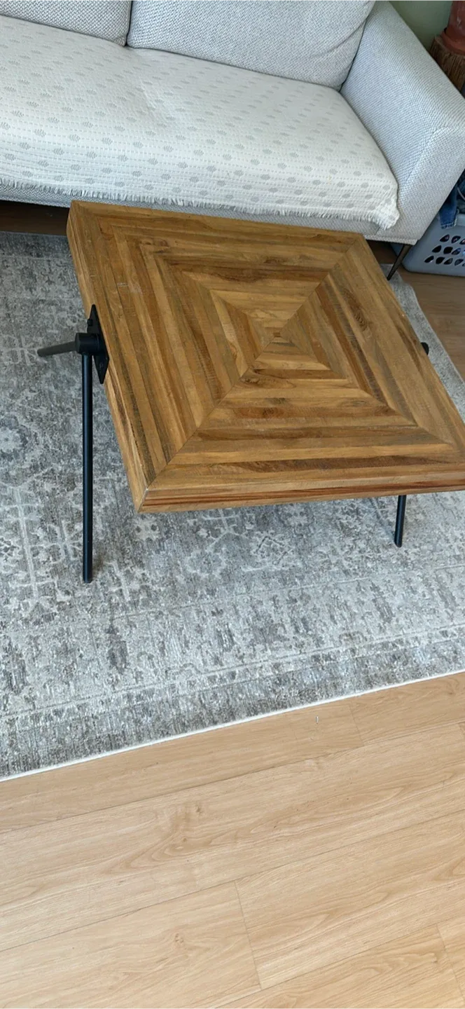 Structube teak Wood Coffee Table image indicator(4)