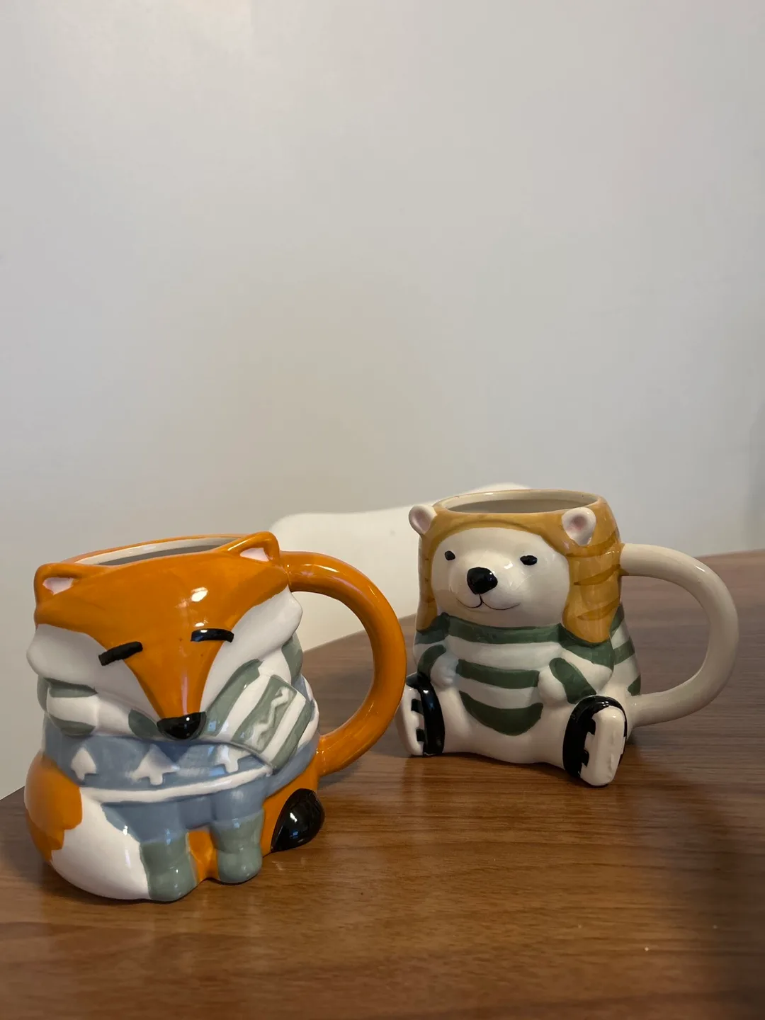 Animal Mugs - Fox and Bear thumbnail
