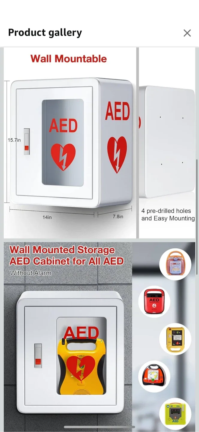 Wall Mounted AED Cabinet for All AED image indicator(5)
