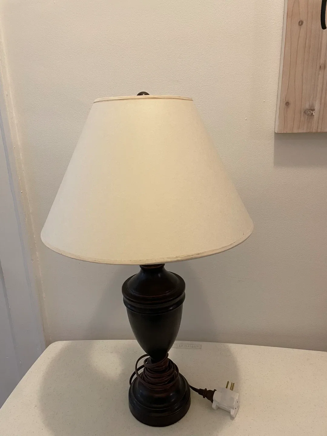 Table Lamp with Beige Shade image indicator(2)