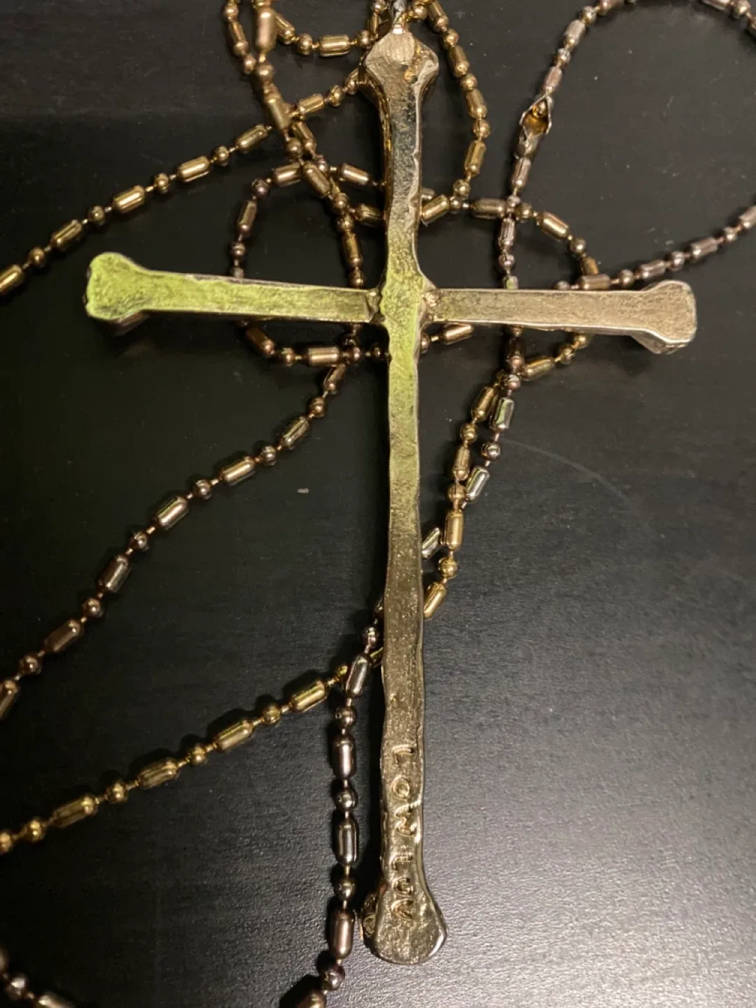 Jewelry Necklace Large LOW LUV Cross Pendant image indicator(3)