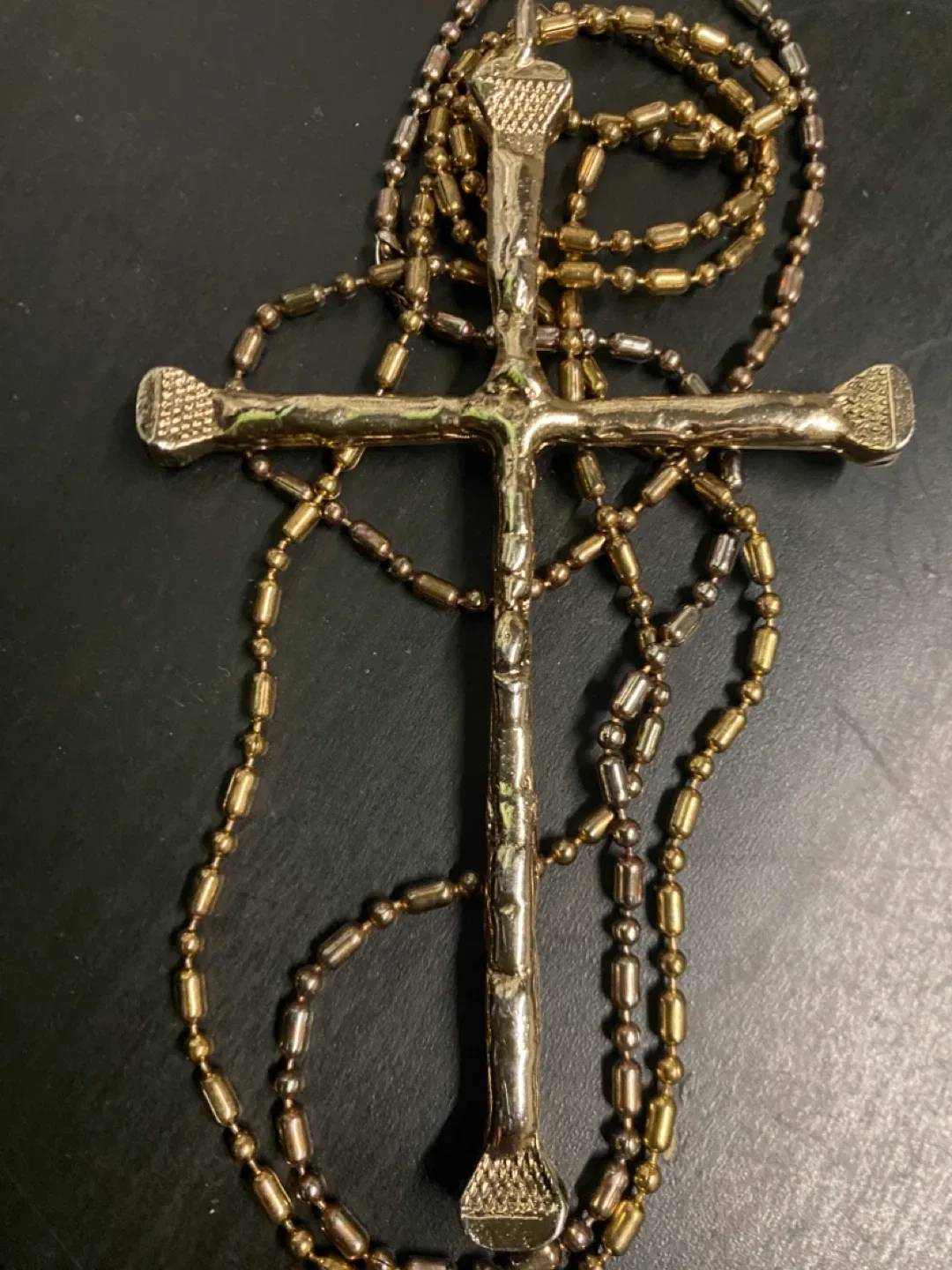 Jewelry Necklace Large LOW LUV Cross Pendant image indicator(4)