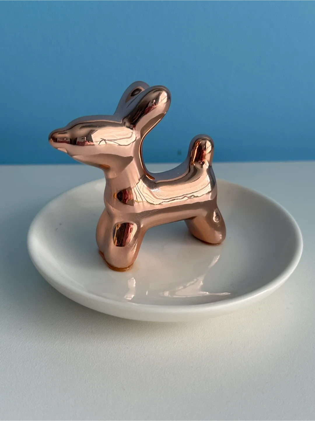 Rose Gold Bunny Ring Holder 🧡 thumbnail