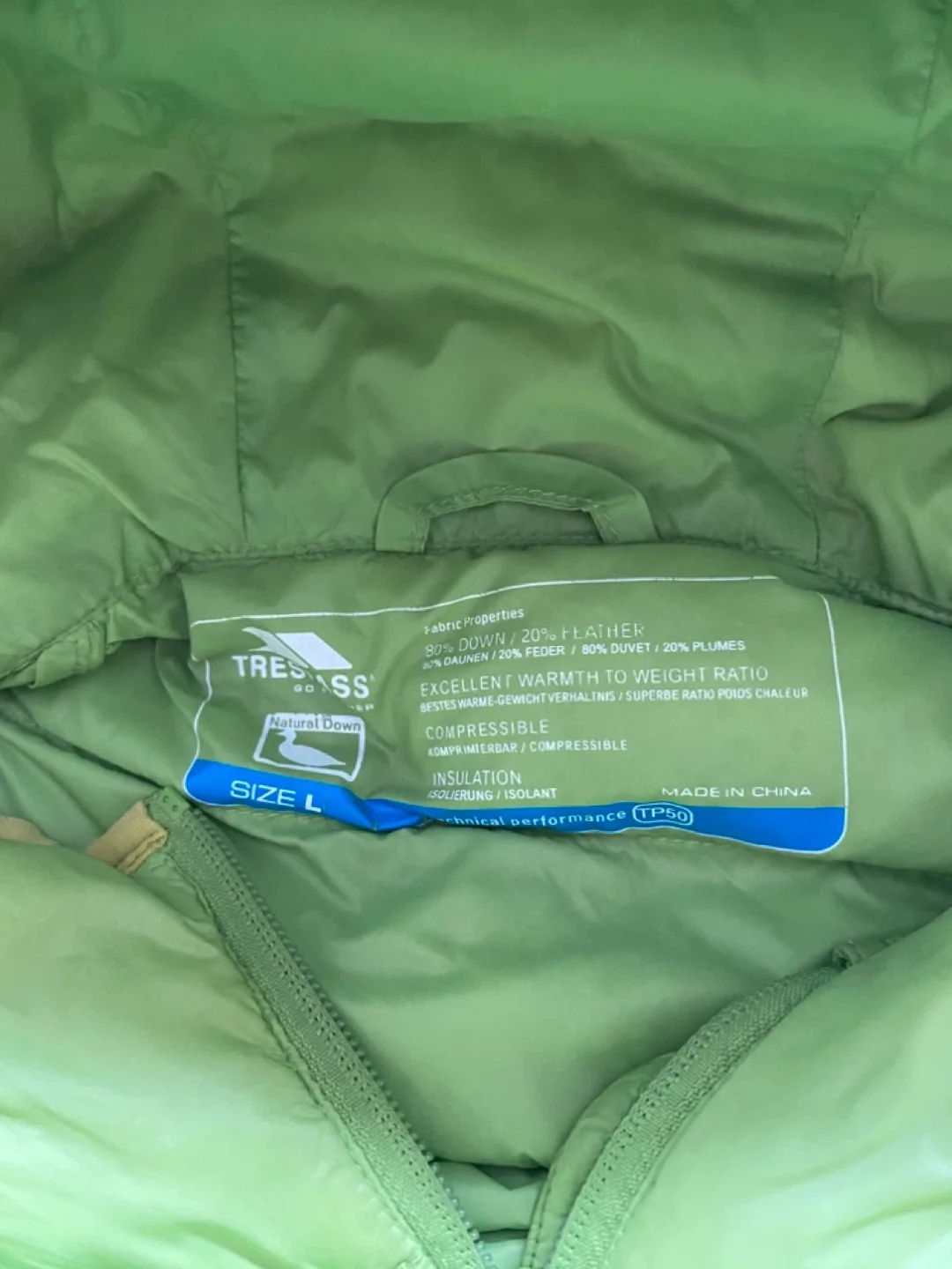 Trespass Lightweight Down Puffer Jacket - Size L image indicator(2)