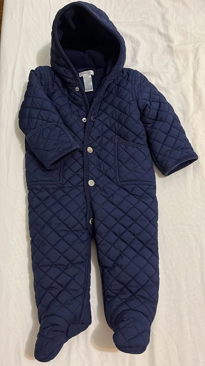 Ralph Lauren 9M Navy Blue Quilted Snowsuit