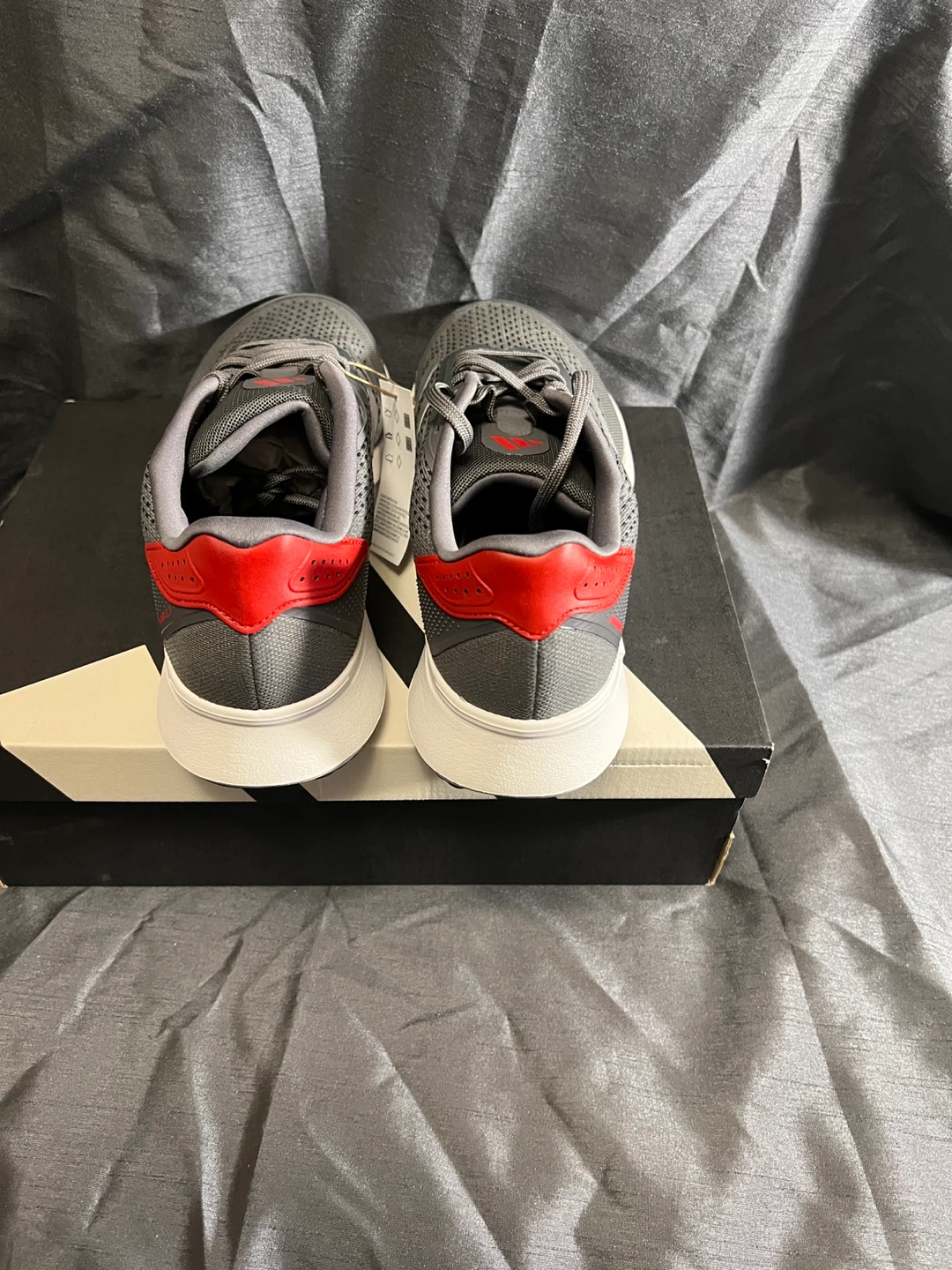 Adidas Lightmotion Grey/Red Running Shoes - photo 5