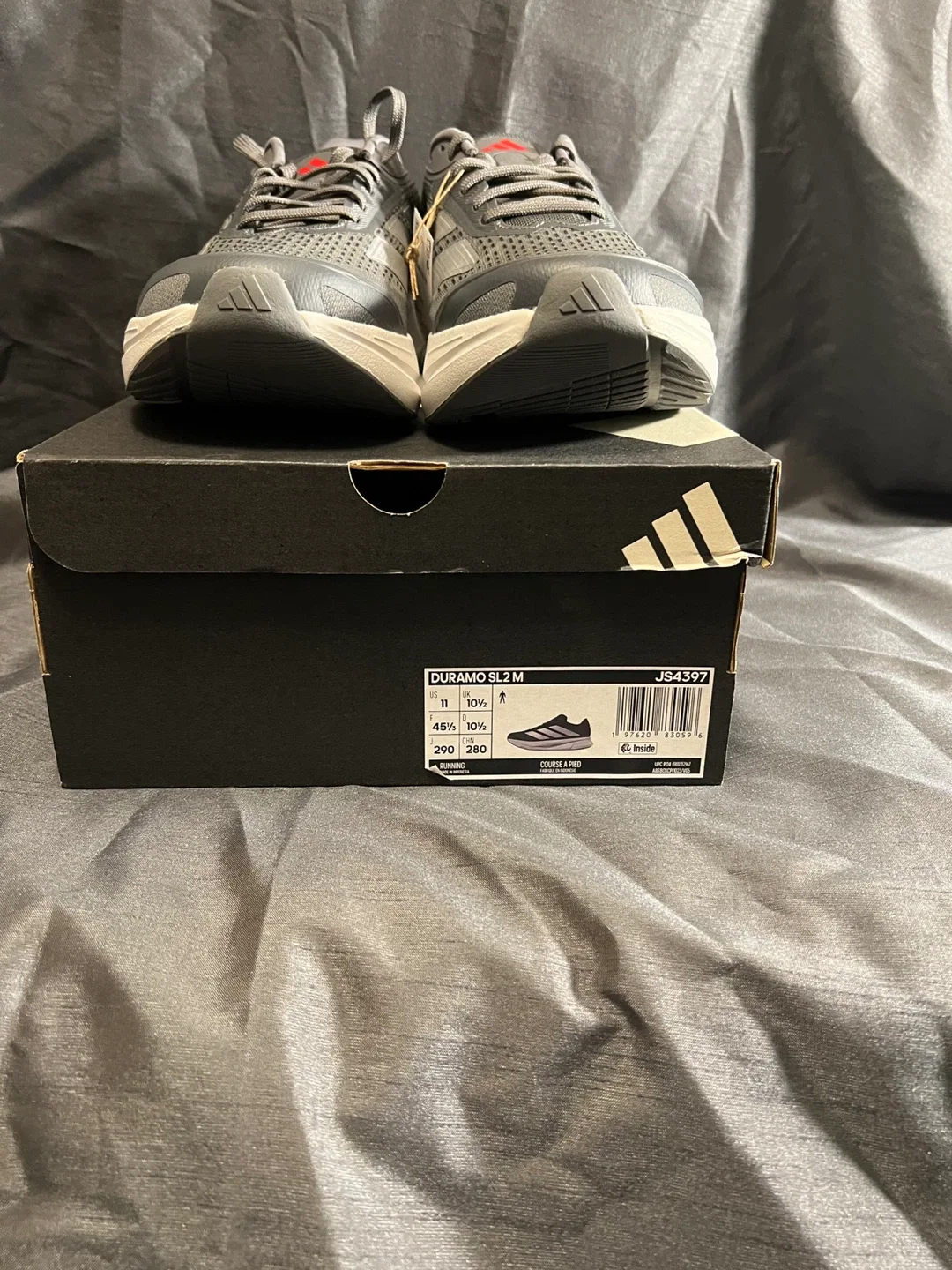 Adidas Lightmotion Grey/Red Running Shoes image indicator(9)