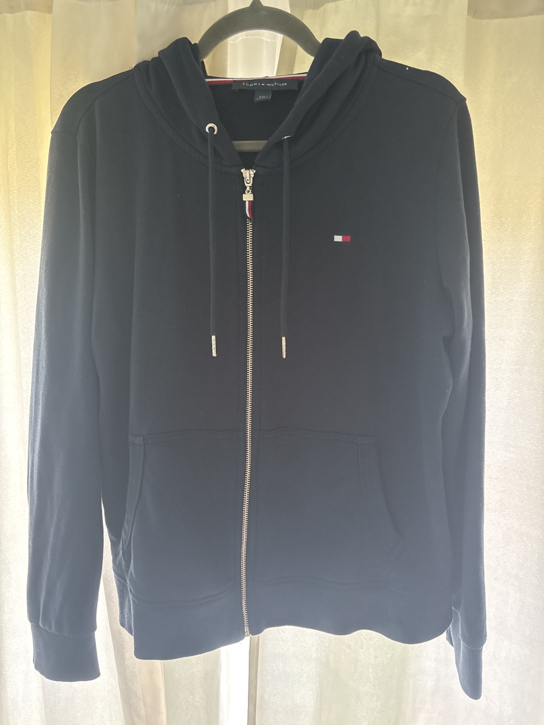 Tommy Hilfiger Navy Blue Zip-Up Hoodie - photo 2