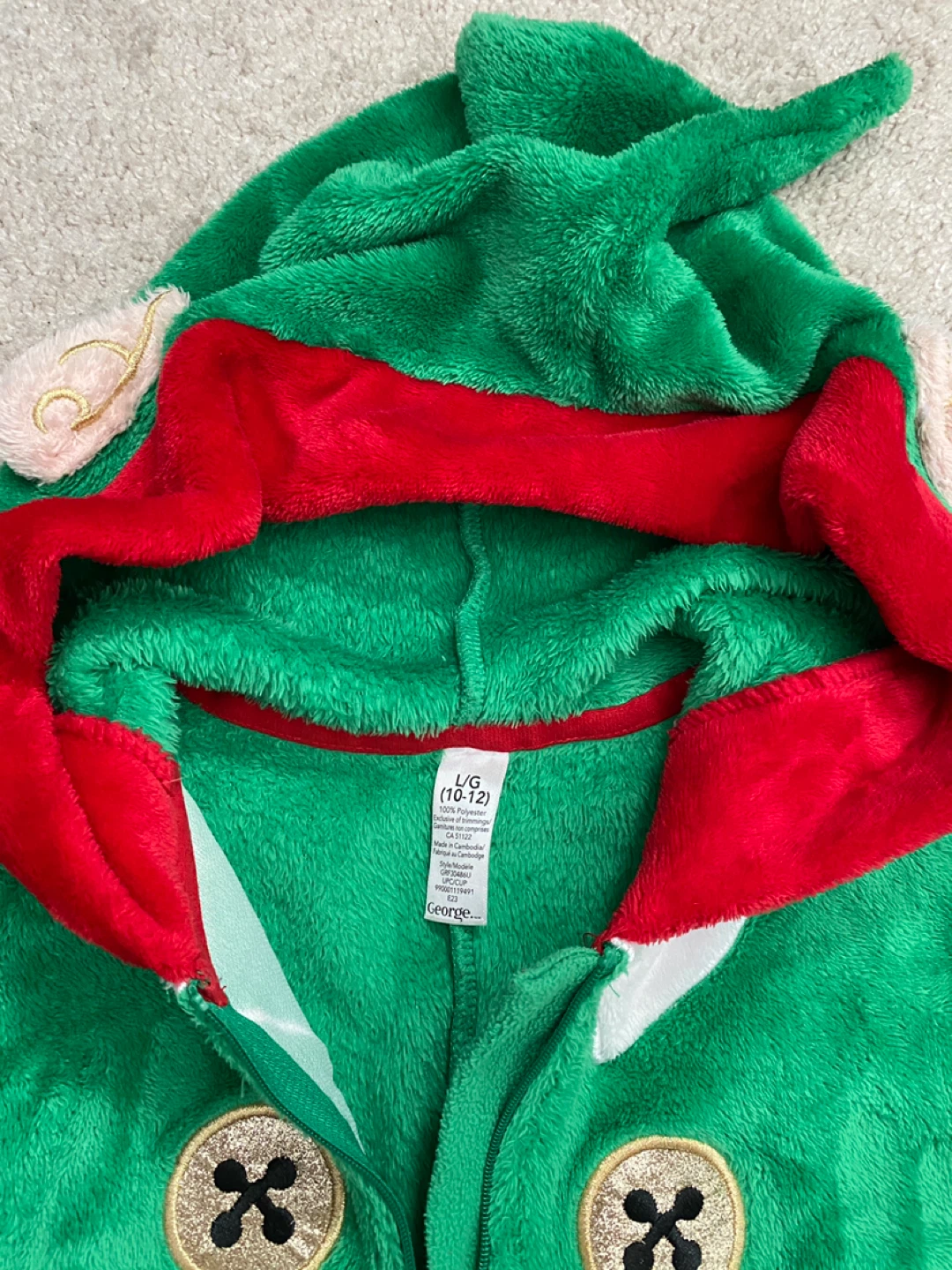 George Elf Onesie - Size L/G (10-12) - photo 2