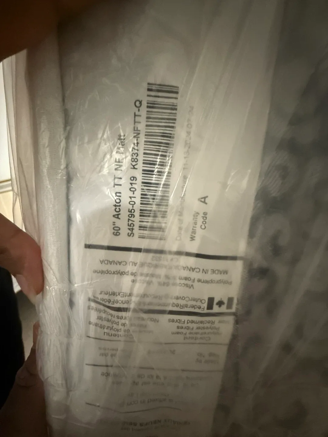 Kingsdown Acton TT NF Mattress - 60" Like New! image indicator(2)