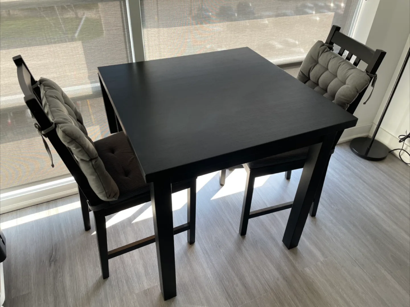 IKEA Norden Extendable Black Table and Chairs image indicator(4)